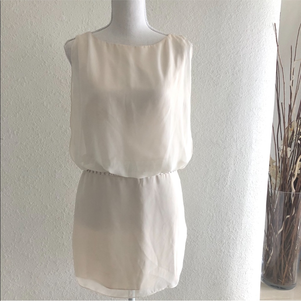 Laundry by Shelli Segal Women Ivory Mini Dress